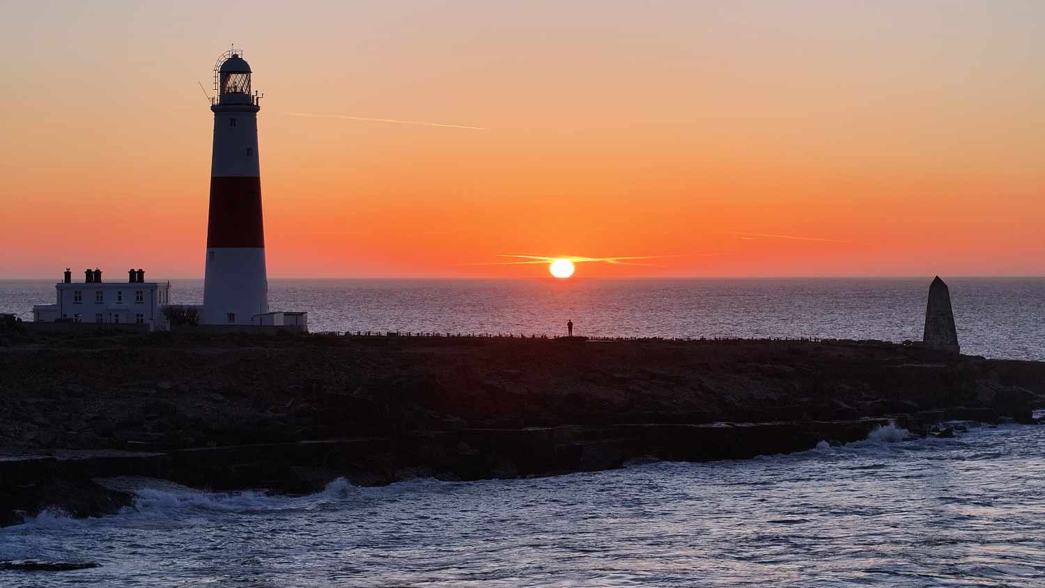 Sunrise at Portland Bill in Dorset